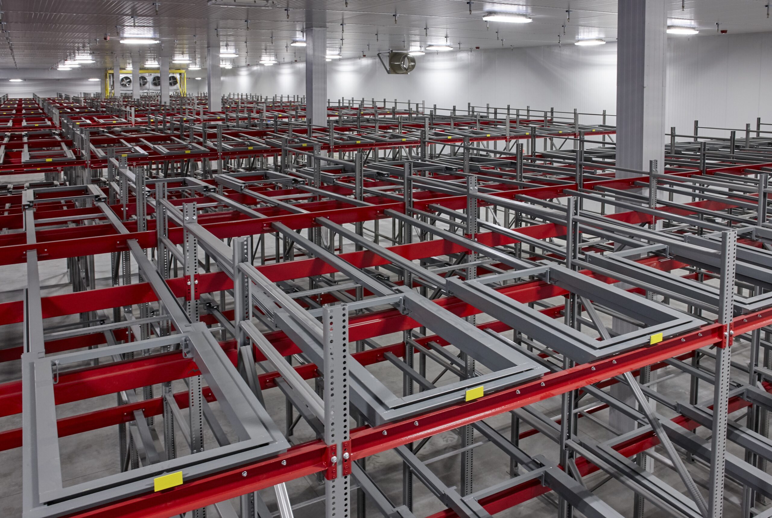 FIFO Storage With Pushback Racking